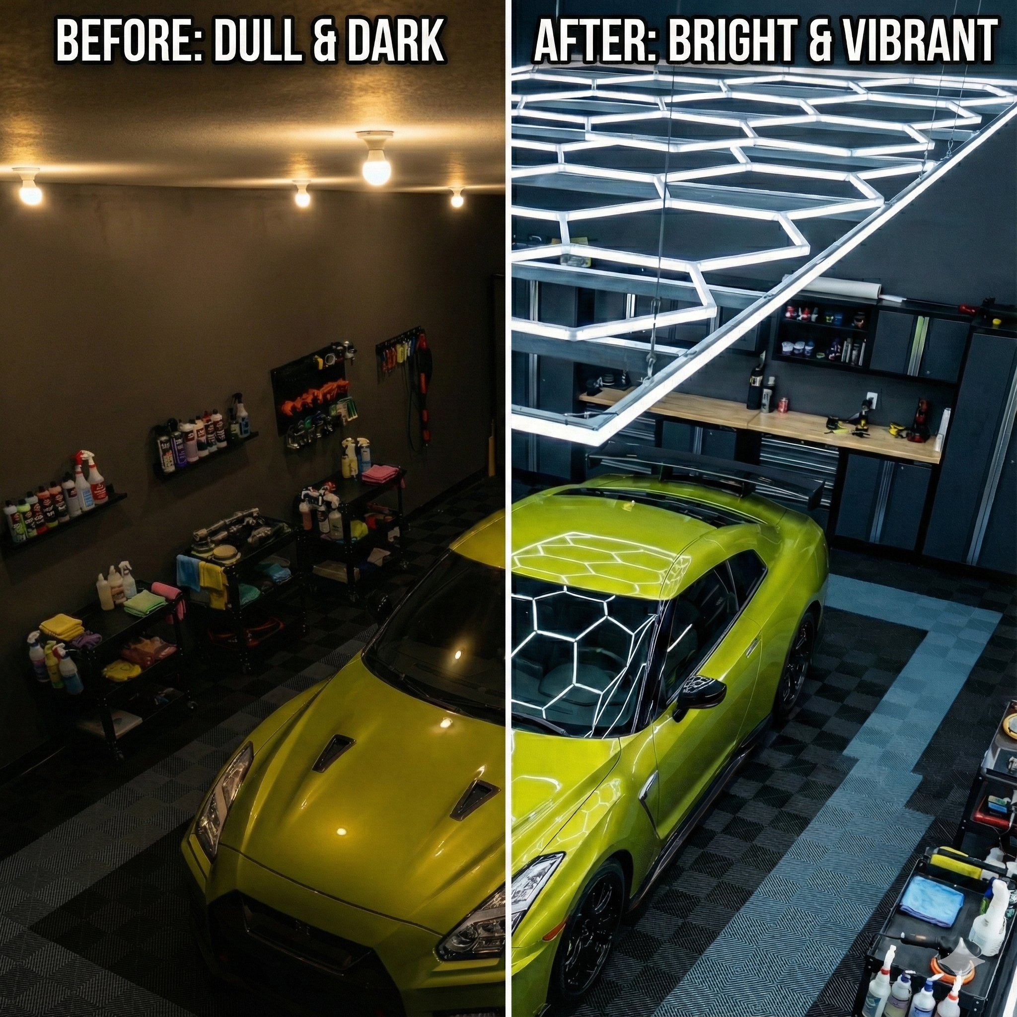 GarageHexs™ Ultra-Bright Professional Hexagon LED Lighting System